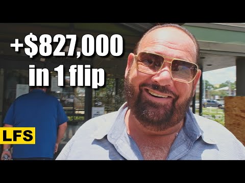 Small profit of $827,000 on a flip