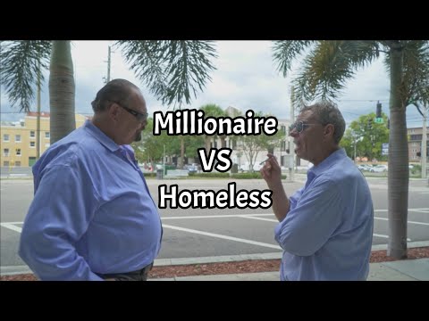 Millionaire interviews a Homeless Man