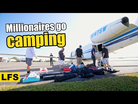 Millionaire camping